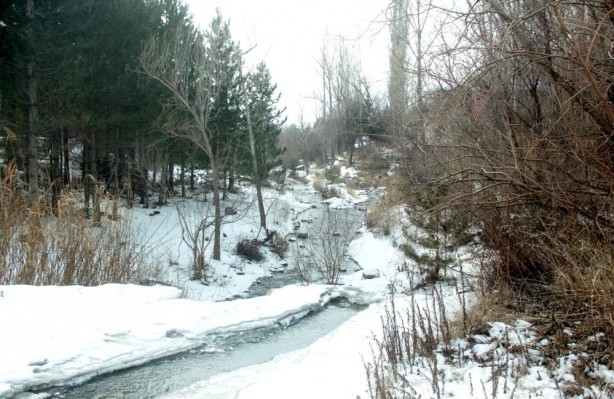 Foto - Şelale ve dereler buz tuttu... Harika görüntüler