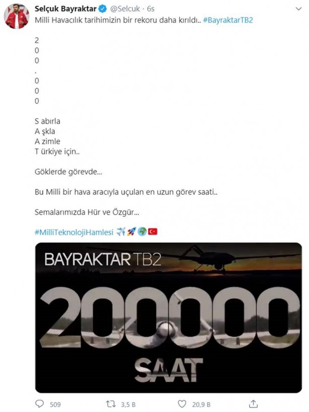 Foto - Selçuk Bayraktar gece yarısı tarihi gelişmeyi duyurdu! Bu gurur Türkiye'nin