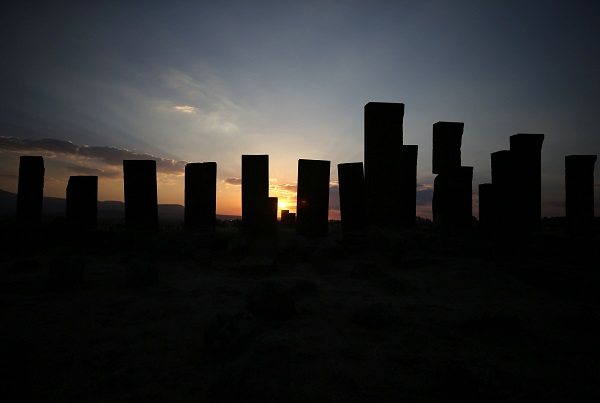 Foto - Selçuklu Meydan Mezarlığında günbatımı