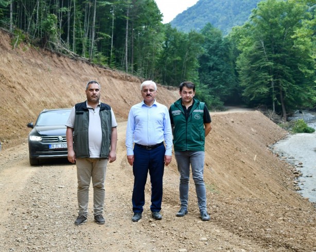 Foto - Selde köprü ve yol çökmüştü! Mengen-Yedigöller yolu ulaşıma açıldı