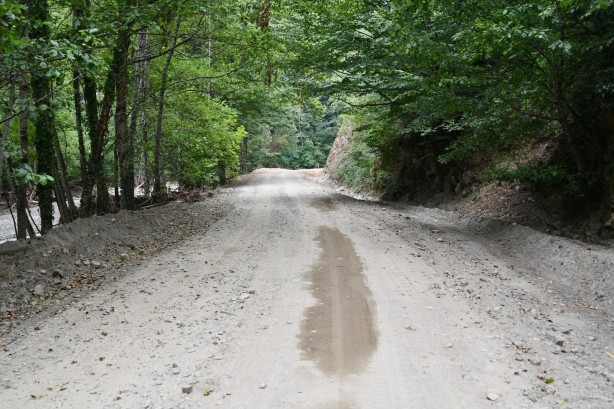 Foto - Selde köprü ve yol çökmüştü! Mengen-Yedigöller yolu ulaşıma açıldı