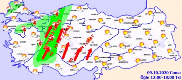 Foto - Sele fırtınaya dikkat! Meteoroloji saat verip uyardı