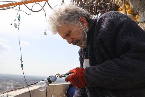 Foto - Selimiye Camisi mahyalarla donatıldı