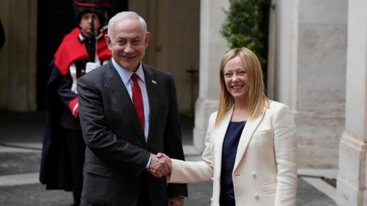 Foto - Sende utanma olsa böyle konuşur muydun Meloni? Siyonist İsrail’e çaktırmadan destek