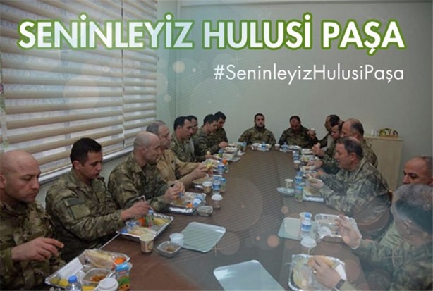'Seninleyiz Hulusi Paşa!'