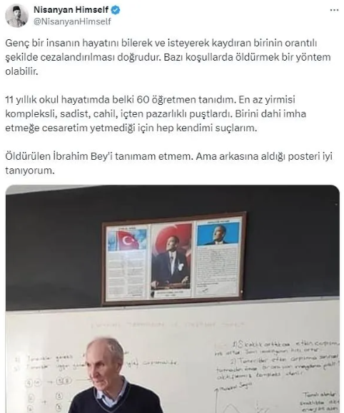 Foto - Sevan Nişanyan Atatürk’ü nişan aldı! Öldürülen okul müdürüne kin kustu katili savundu