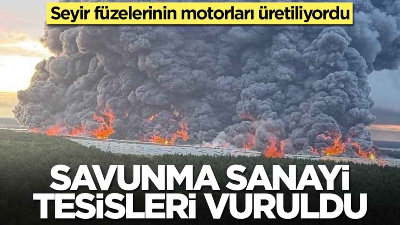 Seyir füzelerinin motorlarının üretimi yapılıyordu: Savunma sanayi tesisi vuruldu