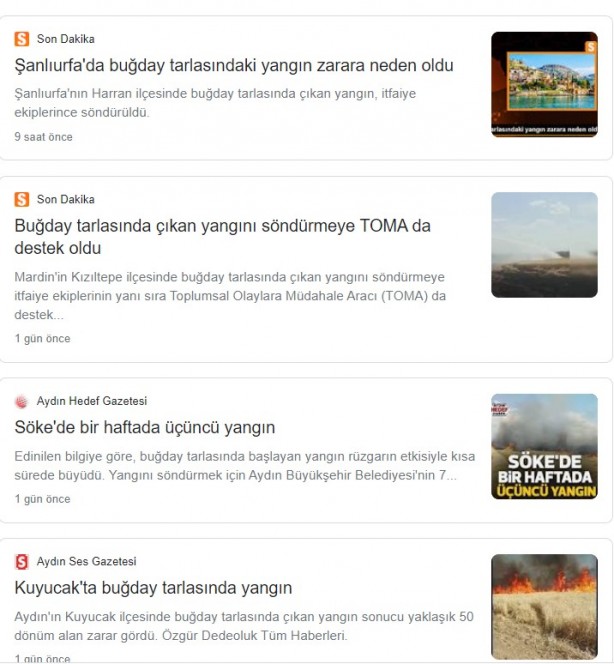 Foto - Şeytani odaklar gıda krizi için devrede: Buğday tarlaları bir bir yanıyor!