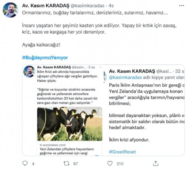 Foto - Şeytani odaklar gıda krizi için devrede: Buğday tarlaları bir bir yanıyor!