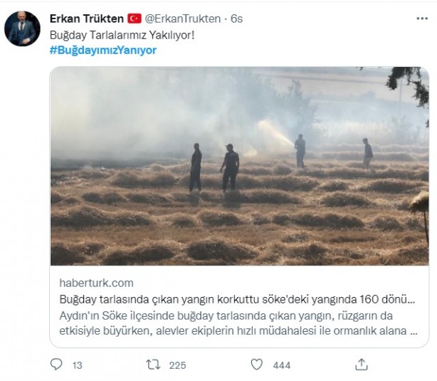Foto - Şeytani odaklar gıda krizi için devrede: Buğday tarlaları bir bir yanıyor!