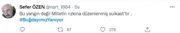 Foto - Şeytani odaklar gıda krizi için devrede: Buğday tarlaları bir bir yanıyor!
