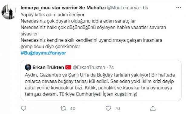 Foto - Şeytani odaklar gıda krizi için devrede: Buğday tarlaları bir bir yanıyor!