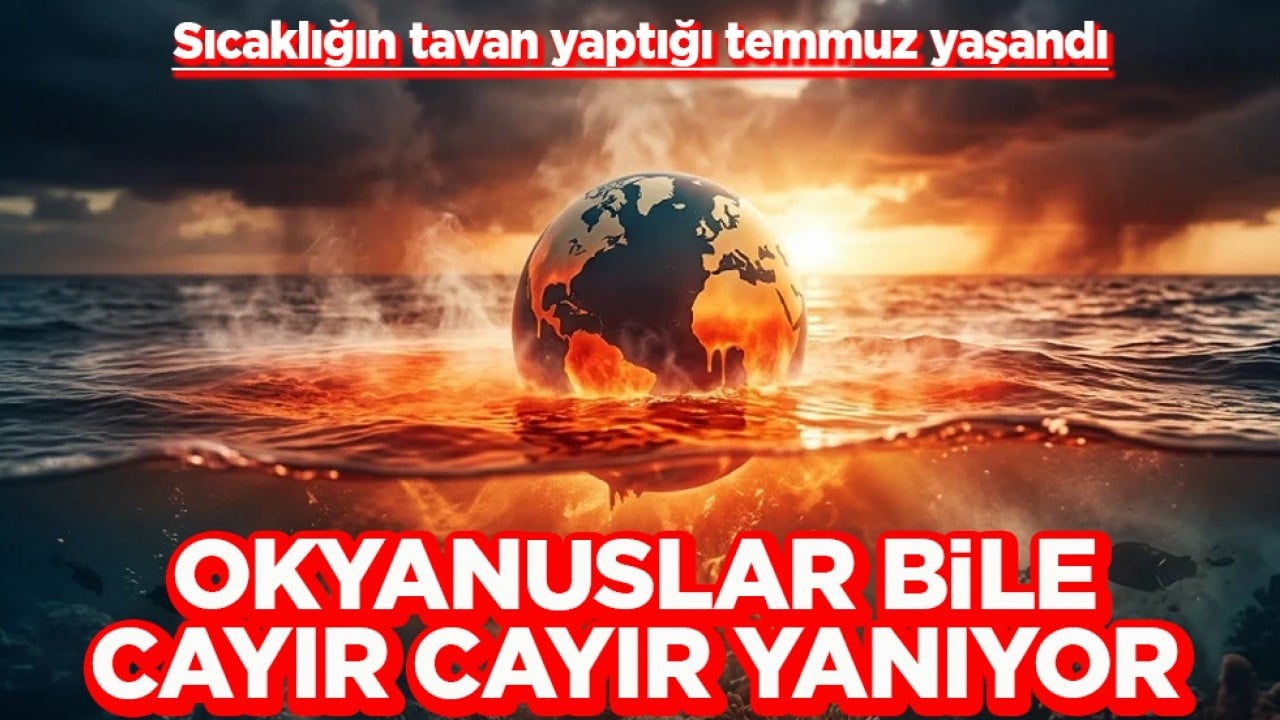 Sıcaklığın tavan yaptığı temmuz yaşandı Okyanuslar bile cayır cayır yanıyor