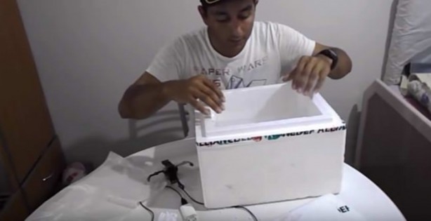 Foto - Sıcaktan bunalınca bakın ne yaptı!