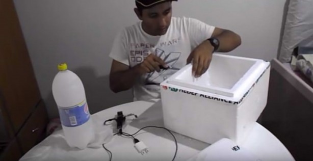 Foto - Sıcaktan bunalınca bakın ne yaptı!