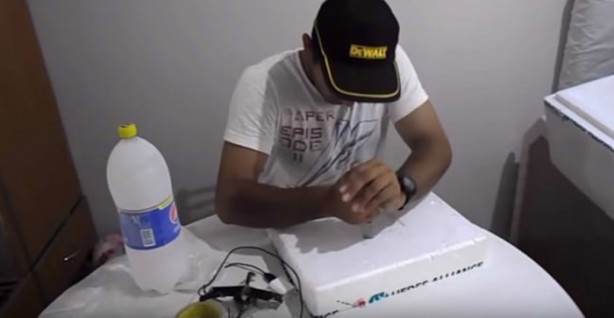 Foto - Sıcaktan bunalınca bakın ne yaptı!