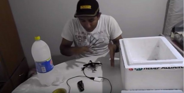  Sıcaktan bunalınca bakın ne yaptı!