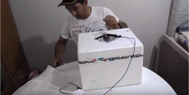 Foto - Sıcaktan bunalınca bakın ne yaptı!