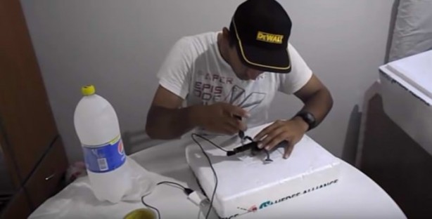 Foto - Sıcaktan bunalınca bakın ne yaptı!