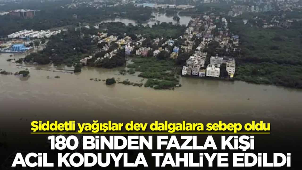 Şiddetli yağışlar dev dalgalara sebep oldu: 180 binden fazla kişi acil koduyla tahliye edildi