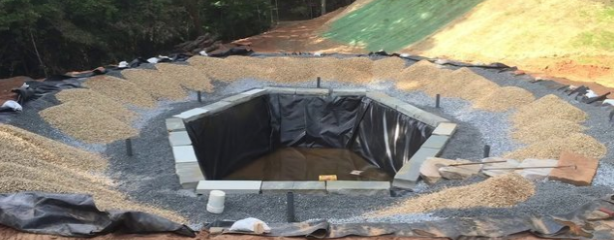 Foto - Sıfırdan yapay gölet inşa ettiler