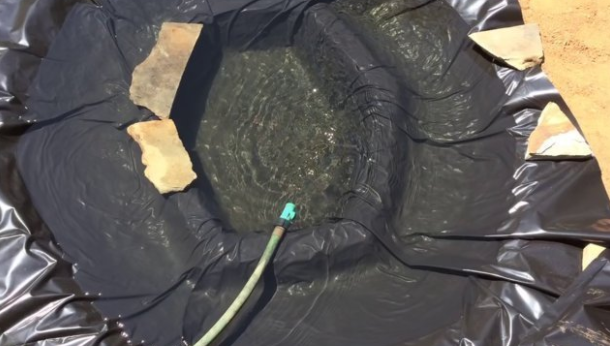 Foto - Sıfırdan yapay gölet inşa ettiler