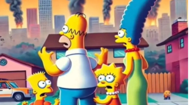 Foto - Simpsonlar ABD yangınını da bildi! Akıl alır gibi değil