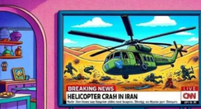 Foto - Simpsonlar için ortaya atılan İran'daki helikopter kazası görselleri gündemi altüst etti: Ben çizdirdim