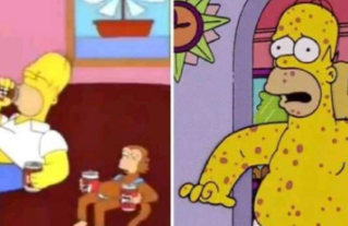 Simpsonlar'da dehşete düşüren maymun çiçeği virüsü sahnesi! İşte şimdi gerçekten yandık