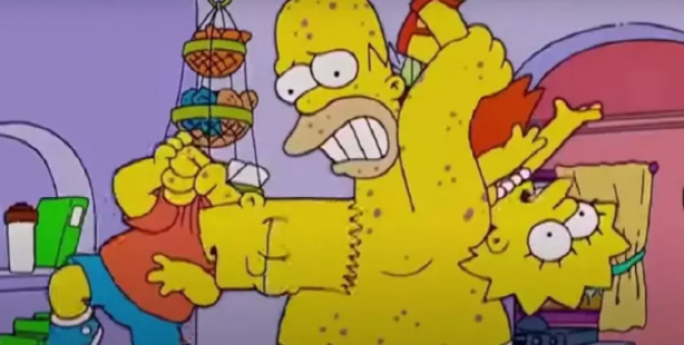 Foto - Simpsonlar'da dehşete düşüren maymun çiçeği virüsü sahnesi! İşte şimdi gerçekten yandık