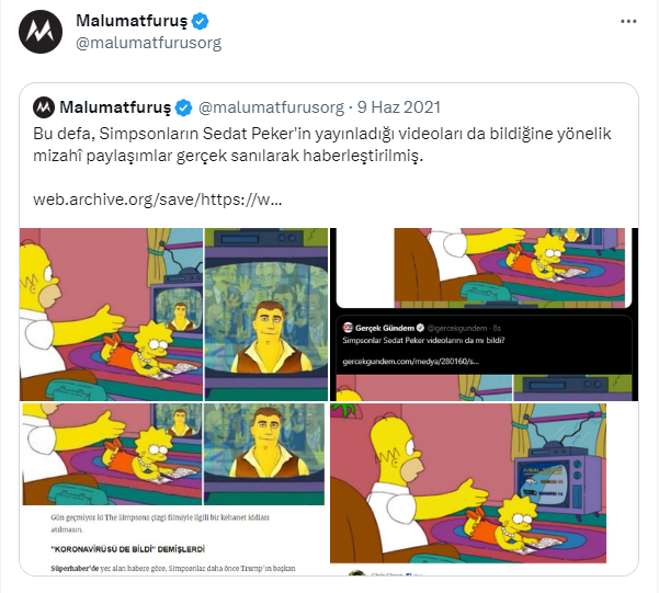 Foto - Simpsonlar'ın Sedat Peker sahnesi yeniden gündem oldu! Gerçek ortaya çıktı