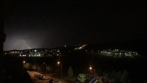 Foto - Şimşekler geceyi aydınlattı
