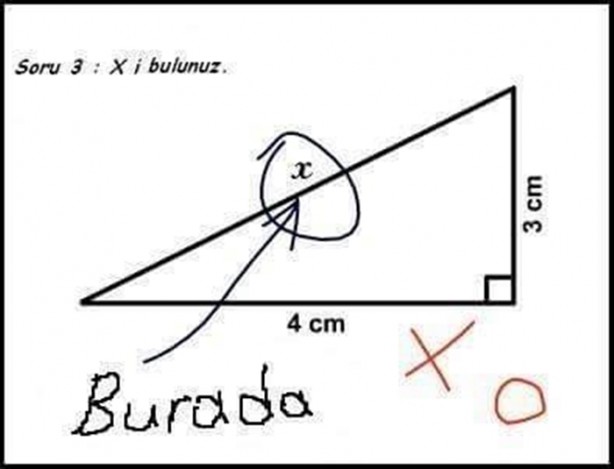 Foto - Sınavlarda verilmiş komik cevaplar