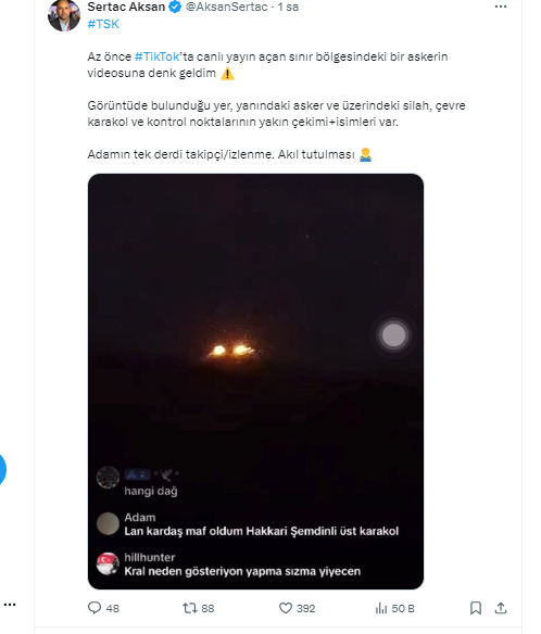 Foto - Sınır bölgesindeki askerden akılalmaz hareket! 'Canlı yayın' iddiası vatandaşları çileden çıktı