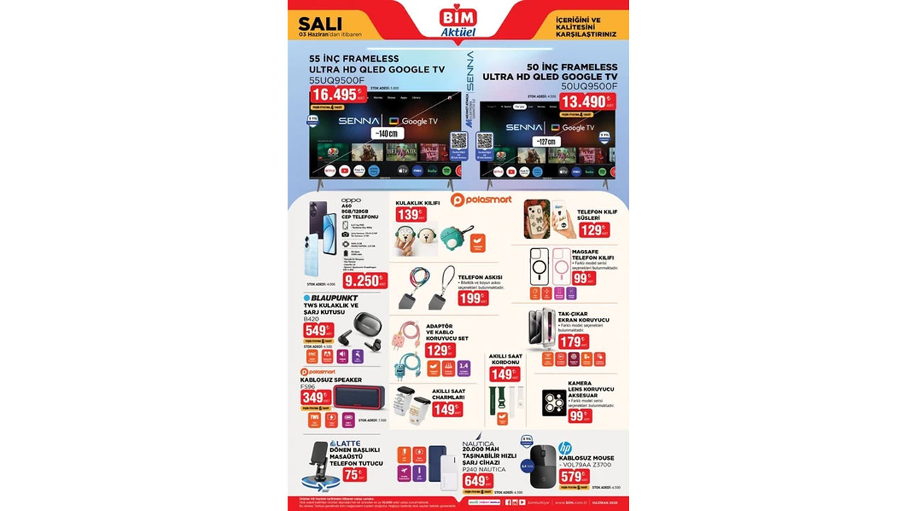 Foto - Sınırlı stoklarla geliyor! BİM 3 Haziran 2025 indirimli ürünlerde kaçırılmayacak fırsat