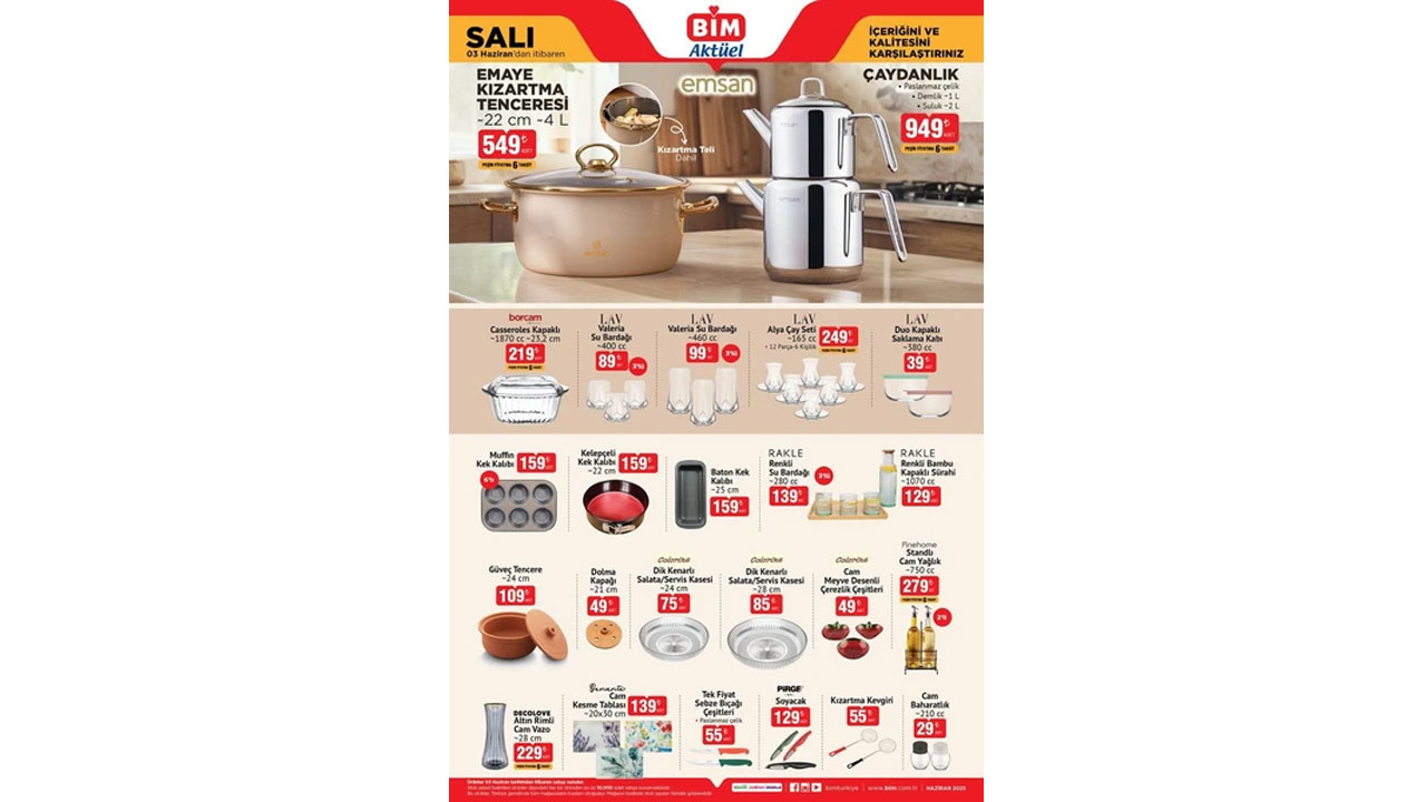 Foto - Sınırlı stoklarla geliyor! BİM 3 Haziran 2025 indirimli ürünlerde kaçırılmayacak fırsat