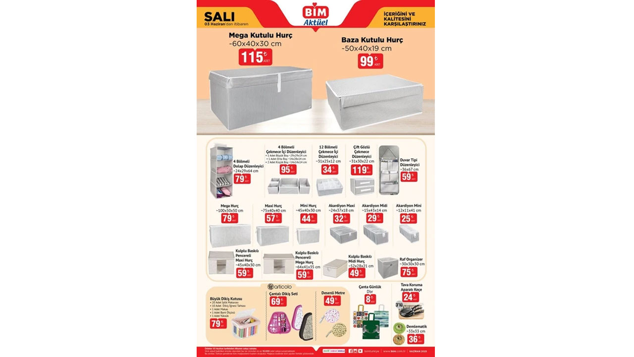 Foto - Sınırlı stoklarla geliyor! BİM 3 Haziran 2025 indirimli ürünlerde kaçırılmayacak fırsat