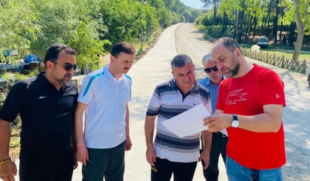 Sinop'ta tabiat parkına yapılan bisiklet yolu yaz döneminde hizmete açılacak