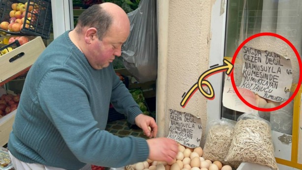 Foto - Sinop’tan ilginç yumurta çıkışı! Sattığı yumurtların üzerine öyle bir şey yazdı ki, gören gözlerini ovuşturup bir daha baktı