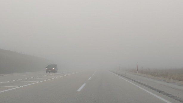 Foto - Sis sürücülere zor anlar yaşattı!