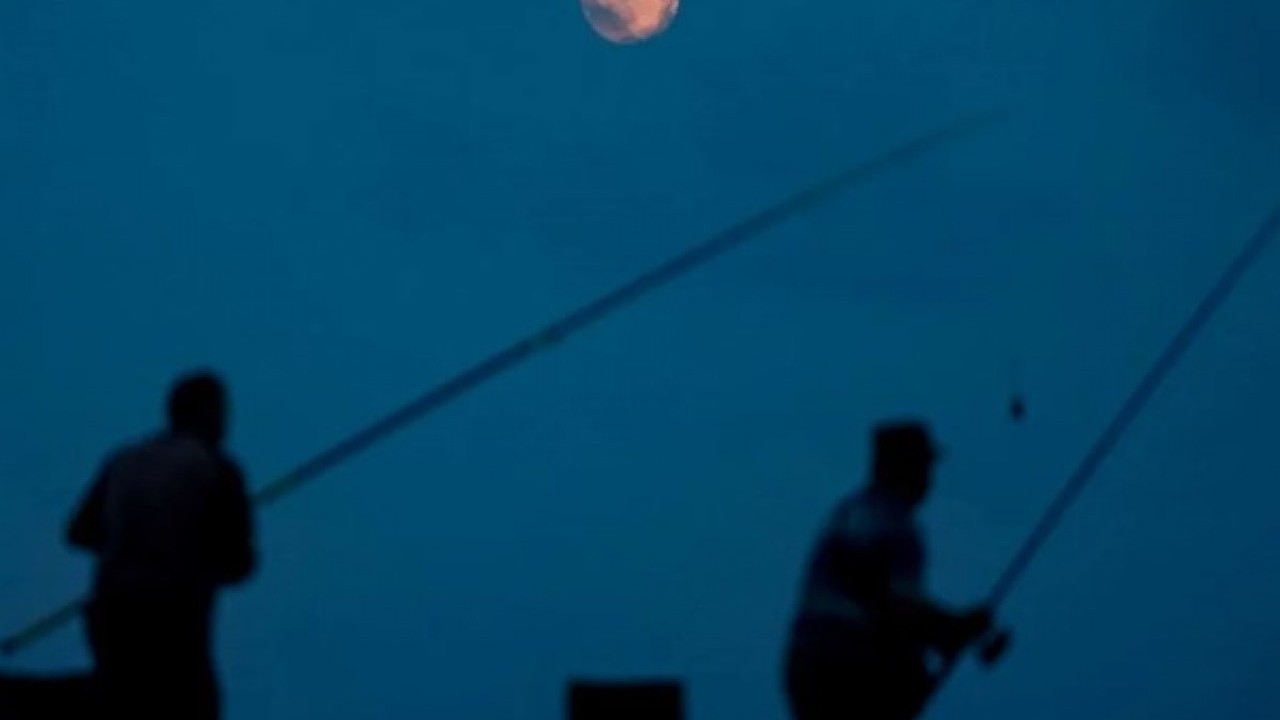 Foto - Şişkin ay göz kamaştırdı