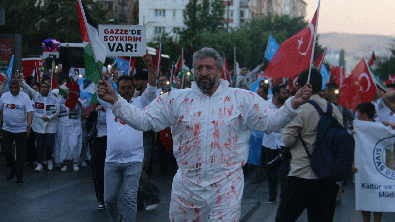 Foto - Sivas Gazze için yürüdü
