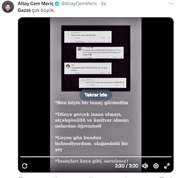 Foto - Siyonist İsrail’in katliamları İslamiyet'e geçişi hızlandırdı: ‘Kur’an almak istiyorum’