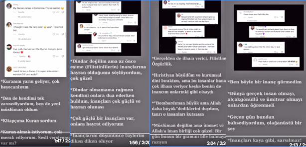 Foto - Siyonist İsrail’in katliamları İslamiyet'e geçişi hızlandırdı: ‘Kur’an almak istiyorum’