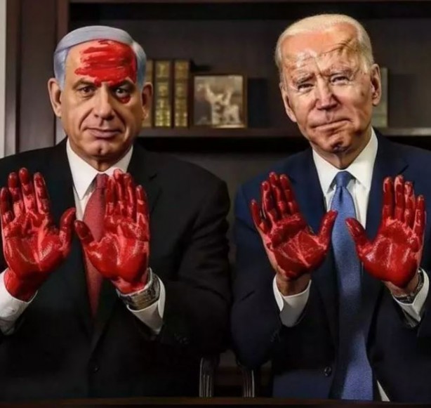 Foto - Siyonist Netanyahu'dan katliam yemini