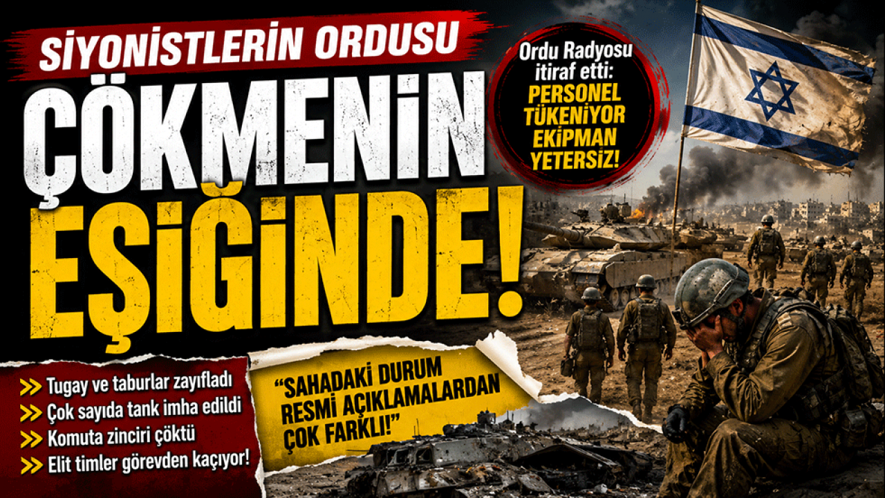 Siyonist orduda alarm! Yedek birlikler tükeniyor