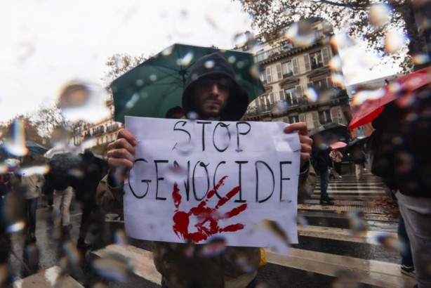 Foto - Siyonist uşağı ülkenin kalbinde 60 bin kişi sağanak altında Gazze için yürüdü