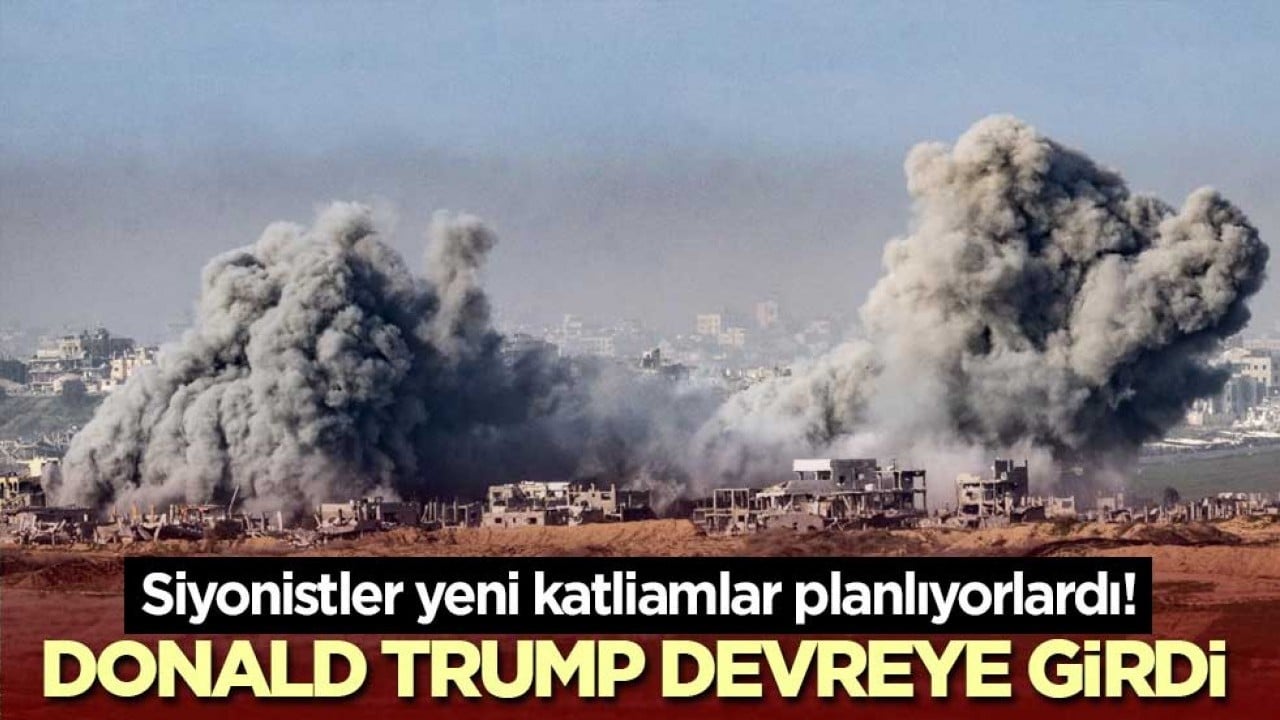 Siyonistler yeni katliamlar planlıyorlardı! Donald Trump devreye girdi
