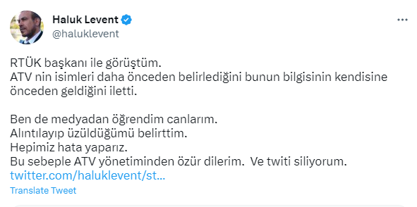 Foto - Skandalı kabul eden Haluk Levent özür diledi