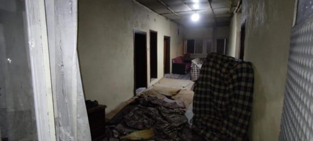 Soba yakmak için kullanılan benzin bomba gibi patladı!
